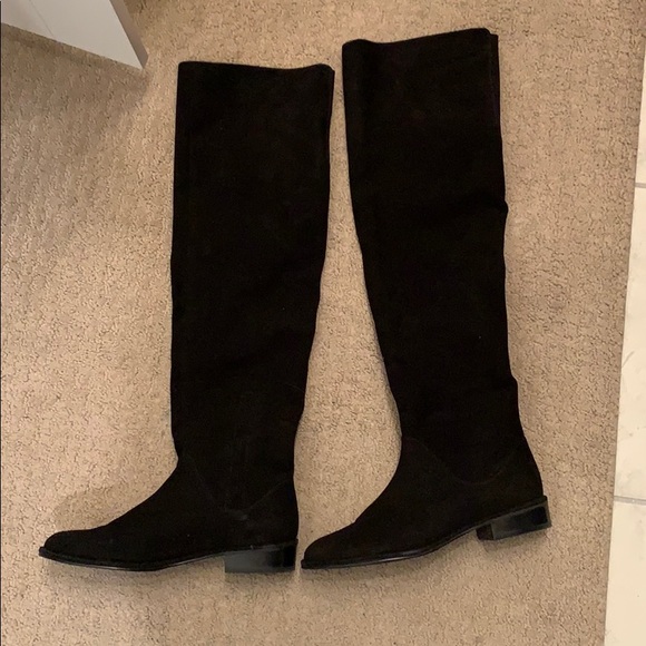 Stuart Weitzman Fangirl Black Suede 5.5 - Picture 5 of 6